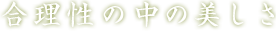 合理性の中の美しさ